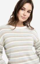 Load image into Gallery viewer, YaYa Rib Stripe Knit drawstring hem