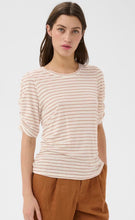 Load image into Gallery viewer, Part Two BrizettePW Tee Brown Stripe *NEW