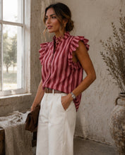 Load image into Gallery viewer, Willow Stripe Shirt Berry/Pink