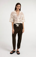 Load image into Gallery viewer, Yaya Mesh Jacket with Embellishments Cream