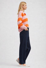 Load image into Gallery viewer, Quinn Orange/Pink Rugby Top