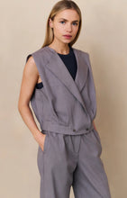 Load image into Gallery viewer, Yasmine Grey Sleeveless Jacket