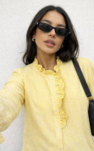 Load image into Gallery viewer, Quinn Yellow Check Blouse
