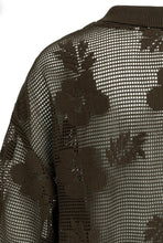 Load image into Gallery viewer, Yaya Mesh Jacket with Embellishments Brown