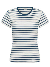 Load image into Gallery viewer, Part Two RochellePW Tee Shirt Blue Stripe *NEW