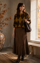 Load image into Gallery viewer, Mary Chocolate Silky Skirt