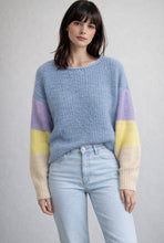Load image into Gallery viewer, Rainbow Knit Blue