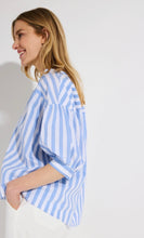 Load image into Gallery viewer, More & More Blue Stripe Blouse
