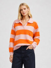 Load image into Gallery viewer, Quinn Orange/Pink Rugby Top