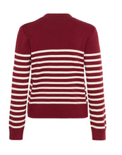 Load image into Gallery viewer, InWear Wallis Stripe Jumper Cabernet