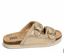 Load image into Gallery viewer, Gold Double Strap Sandal