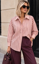 Load image into Gallery viewer, Lauren Stripe Shirt Pink