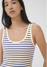 Load image into Gallery viewer, Part Two Roselyn Vest Blue Stripe*NEW