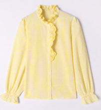 Load image into Gallery viewer, Quinn Yellow Check Blouse