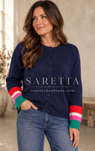 Load image into Gallery viewer, This Girl's Curiosity Navy Cardigan