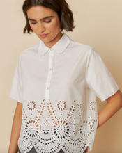 Load image into Gallery viewer, Nancy White Poplin Shirt