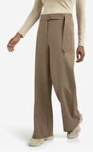 Load image into Gallery viewer, Yasmine Wide Leg Trouser in Capers Melange