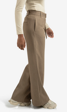 Load image into Gallery viewer, Yasmine Wide Leg Trouser in Capers Melange