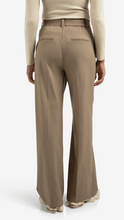 Load image into Gallery viewer, Yasmine Wide Leg Trouser in Capers Melange