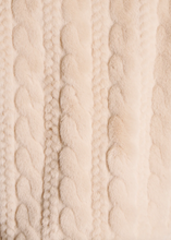 Load image into Gallery viewer, Faye Cable Faux Jacket Ecru