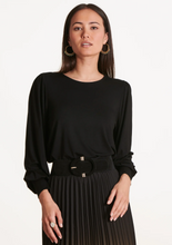 Load image into Gallery viewer, Faye Black Top