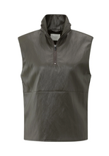 Load image into Gallery viewer, Yasmine Faux Leather Sleeveless Top