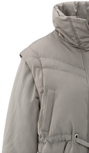 Load image into Gallery viewer, Yasmine Jacket with Zip Off Sleeves Taupe Grey