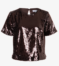 Load image into Gallery viewer, More and More Chocolate Sequin Top