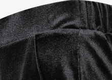 Load image into Gallery viewer, More and More Black Velvet Trousers