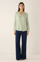 Load image into Gallery viewer, More & More Green/Pink Blouse