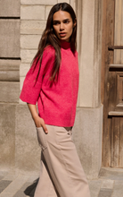 Load image into Gallery viewer, YaYa Sweater with 3/4 sleeve Rose Red