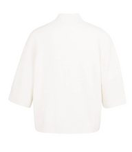 Load image into Gallery viewer, YaYa Sweater with 3/4 sleeve Snowfall White