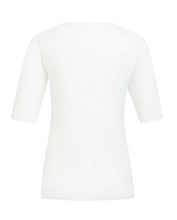 Load image into Gallery viewer, Yaya V Neck White Tee