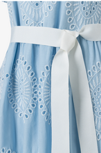 Load image into Gallery viewer, More & More Blue Embroidered Dress