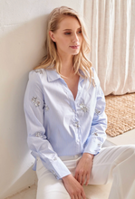 Load image into Gallery viewer, Sadie Embellished Stripe Shirt (26113)