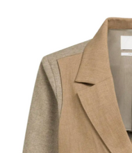 Load image into Gallery viewer, Yaya Contrast Blazer Otter Brown