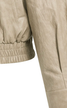 Load image into Gallery viewer, Yaya Faux Leather Bomber Otter Brown