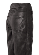 Load image into Gallery viewer, Yasmine Chocolate Faux leather trousers