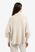 Load image into Gallery viewer, YaYa Chunky Knit Zip Poncho