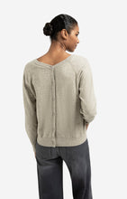 Load image into Gallery viewer, Double V-neck sweater with back button detail