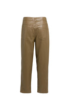 Load image into Gallery viewer, Faux leather carrot fit trousers
