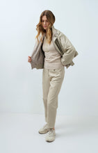 Load image into Gallery viewer, Faux leather carrot fit trousers