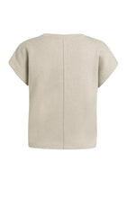 Load image into Gallery viewer, Jacquard knit top with cap sleeves