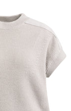 Load image into Gallery viewer, Knitted top with woven shoulder details