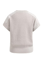 Load image into Gallery viewer, Knitted top with woven shoulder details