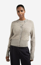Load image into Gallery viewer, Long sleeve cardigan with double rib details