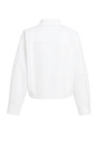 Load image into Gallery viewer, Poplin blouse with adjustable waist and long sleeves