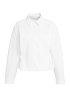Load image into Gallery viewer, Poplin blouse with adjustable waist and long sleeves