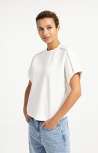 Load image into Gallery viewer, Sleeveless sweatshirt with pleated shoulder detail