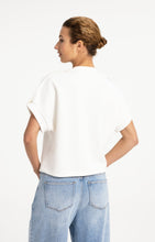 Load image into Gallery viewer, Sleeveless sweatshirt with pleated shoulder detail